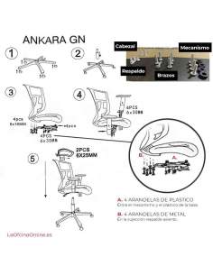 instrucciones Nueva silla ankara