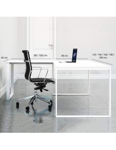 Medidas escritorio esquinero blanco serie Marco con entrega express