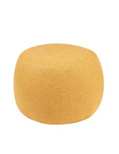 Puf color mostaza tapizado. Modelo Jason de Somcasa