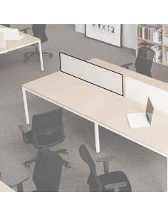 Panel separador para mesa coworking lite de Kesta