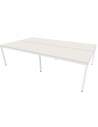 Mesa coworking Lite tablero blanco estructura blanca