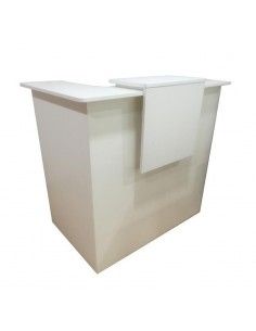 Mostrador recepcion blanco Basic para esquina de JGorbe en blanco