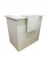 Mostrador recepcion blanco Basic para esquina de JGorbe en blanco