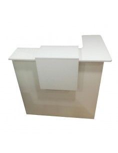 Mostrador recepcion barato Basic para esquina de JGorbe en blanco