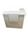 Mostrador recepcion barato Basic para esquina de JGorbe en blanco