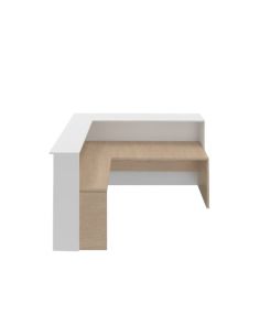 Mostrador en l con mesa modelo Enter