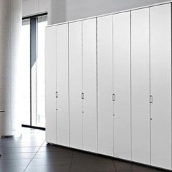 Armarios de oficina altos de madera | Laoficinaonline