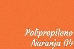 Color bancada para sala de espera Polipropileno Naranja