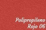 Color bancada para sala de espera Polipropileno rojo